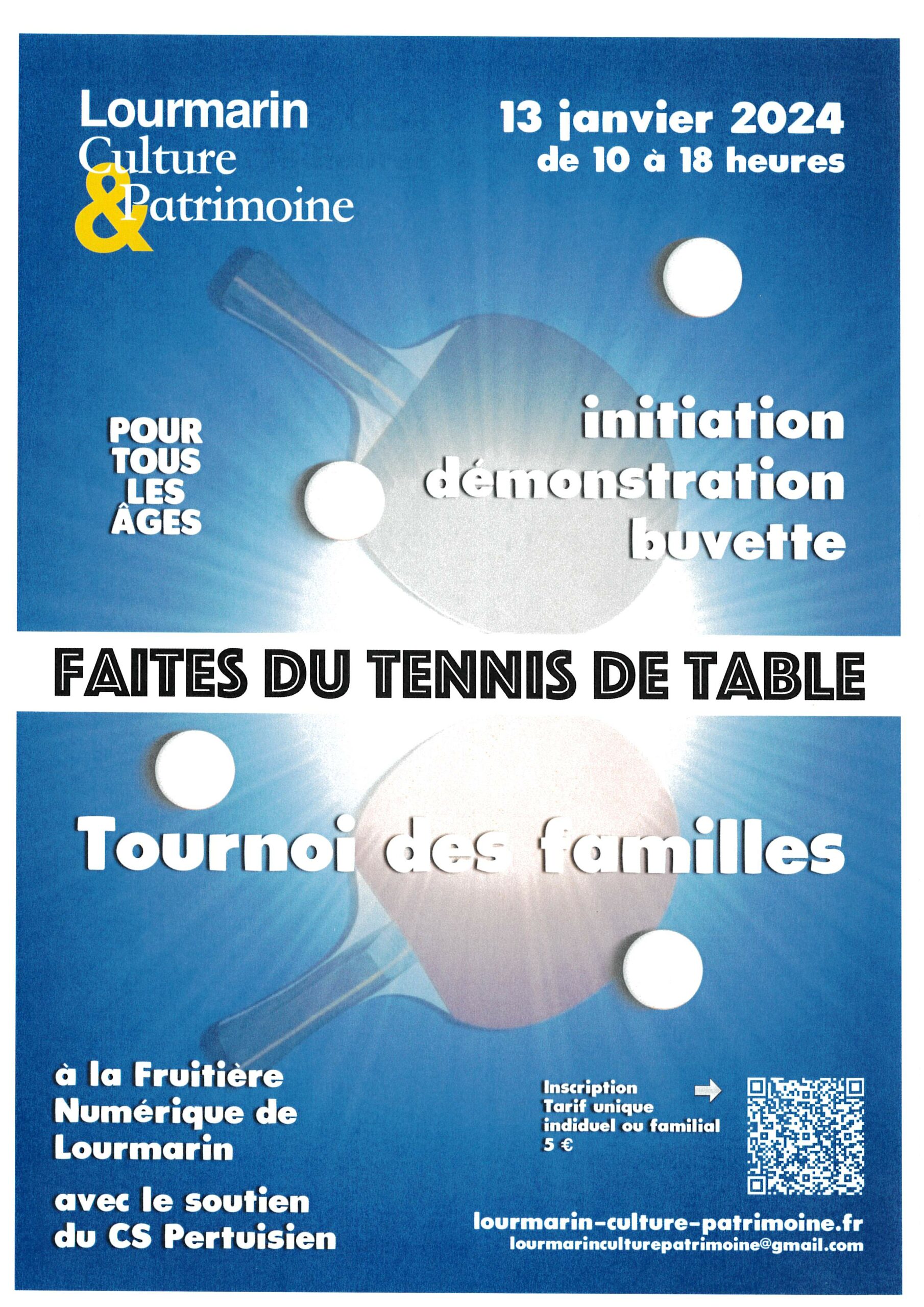 Tournoi des familles - Tennis de table 